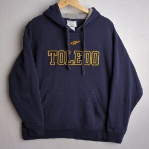 Champion Men's XL Toledo Rockets Pullover Blue Hoodie